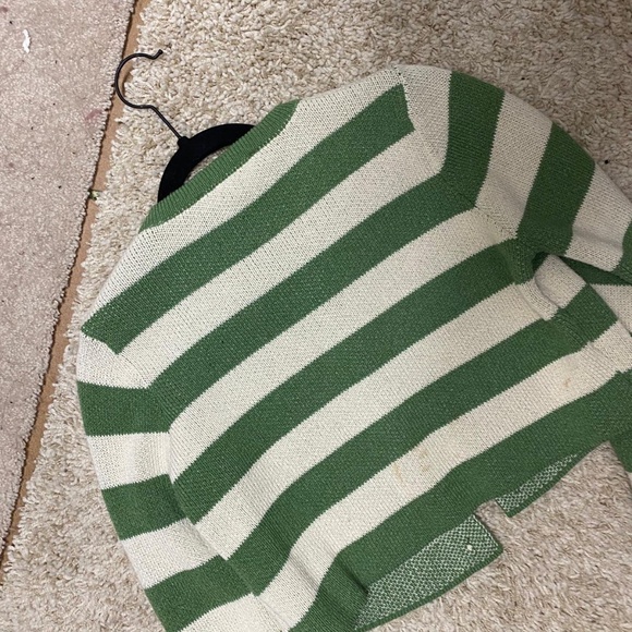 Zara green striped cardigan - Picture 9 of 10